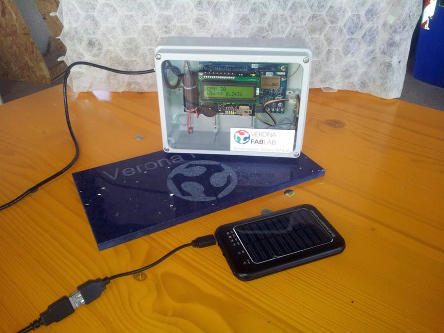 Geiger Backpack with Intel Edison