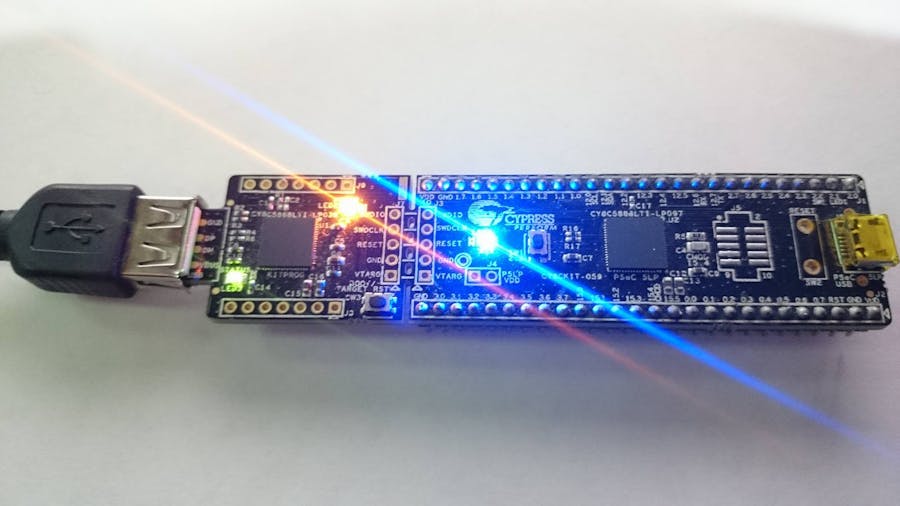 Controlar un LED por hardware con PSoC5LP