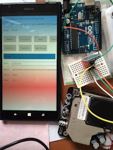 A PM2.5 and PM 10 Detector design for Windows 10 UWP App