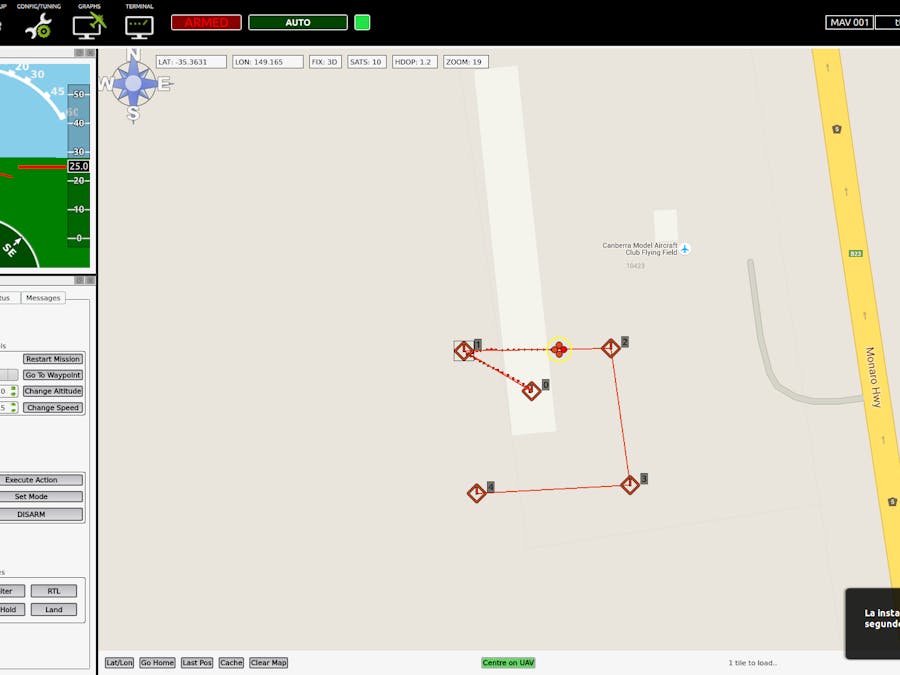 Testing Erle-Copter flight modes