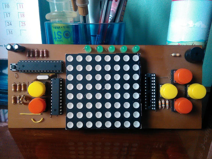 Arduino Dot Matrix Game Console