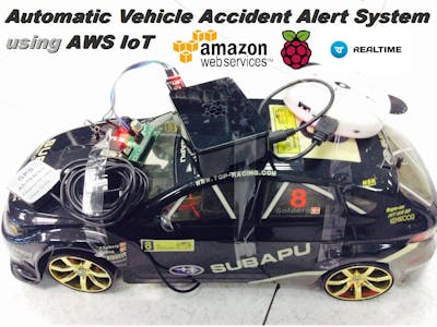 Automatic Vehicle Accident Alert System using AWS IoT