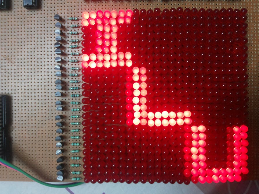 moving led display circuit