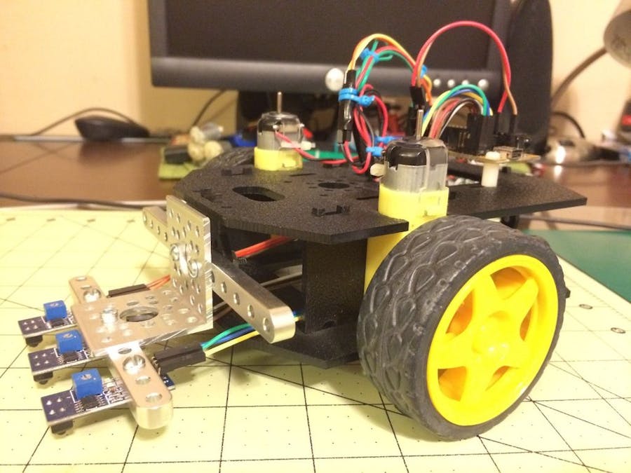 Simple Line Follower Robot Using a Actobotics Runt Rover