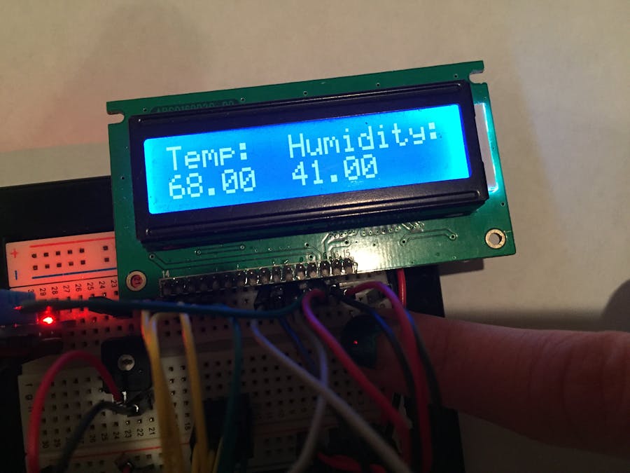 Portable Arduino Temp/Humidity Sensor with LCD