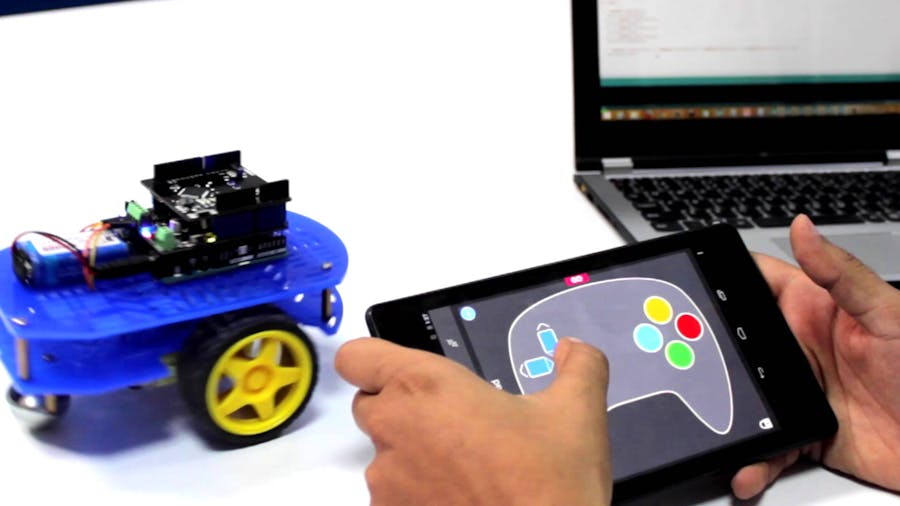 Super Easy to Build 1Sheeld 2 Wheel Drive Robot