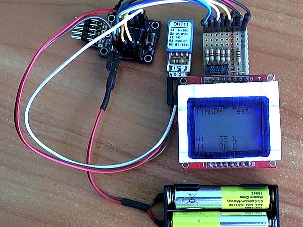 TinuDHT - C Library for DHT11 Temperature / Humidity Sensor