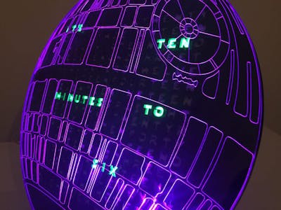 Death Star Word Clock