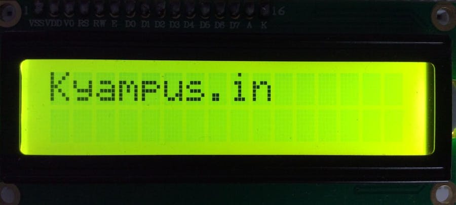 Working with Raspberry Piand 16 X 2 LCD Display