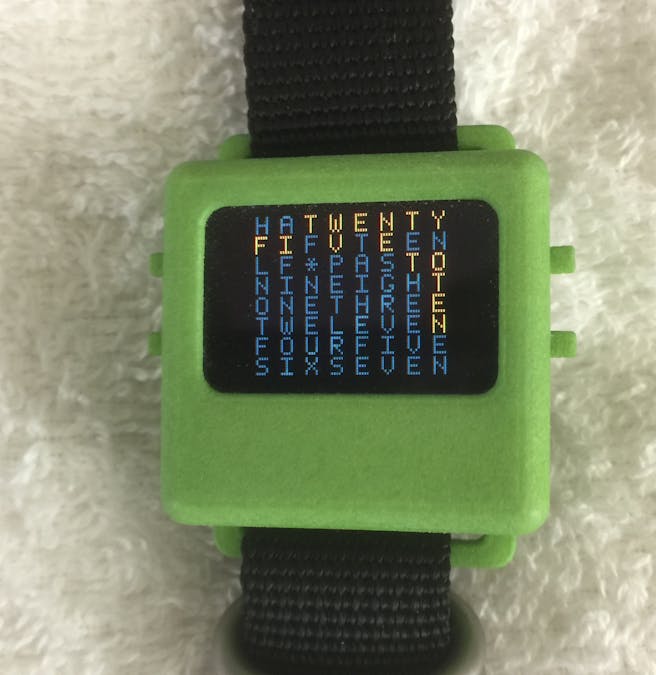 Word Clock on the O-Watch