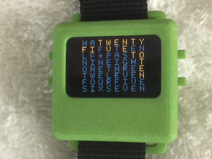 Word Clock on the O-Watch