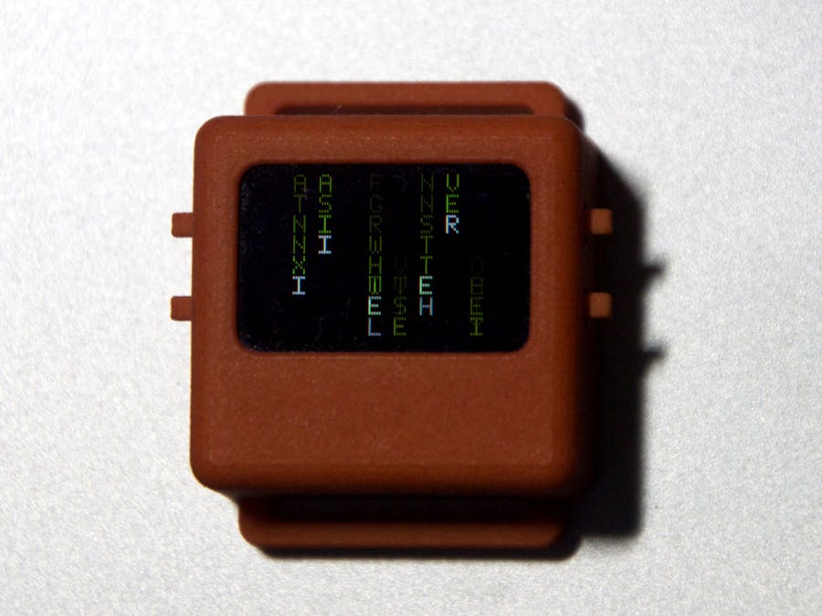 Animated Word Clock on the O-Watch