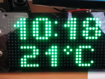 Arduino Based Clock Using 16x32 RGB LED Matrix