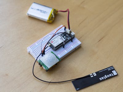 Remote Motion Detection Using the Particle Electron