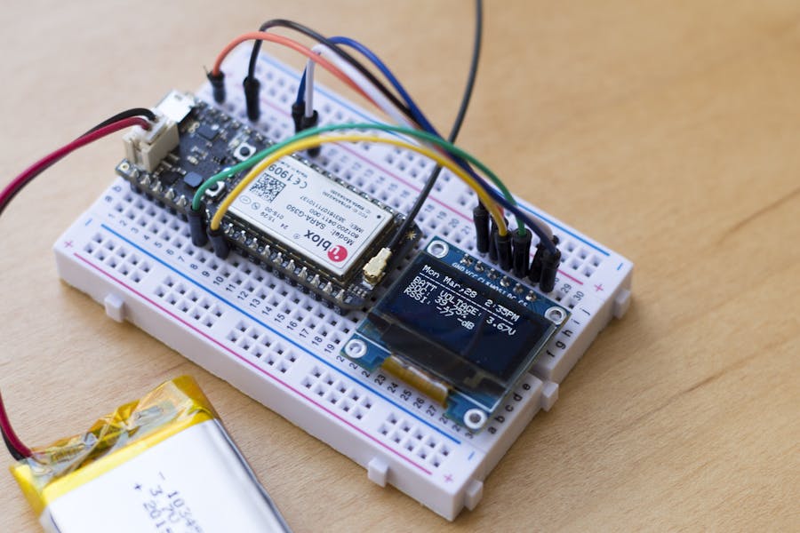 OLED Status Monitor for the Particle Electron