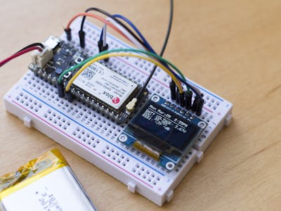 OLED Status Monitor for the Particle Electron