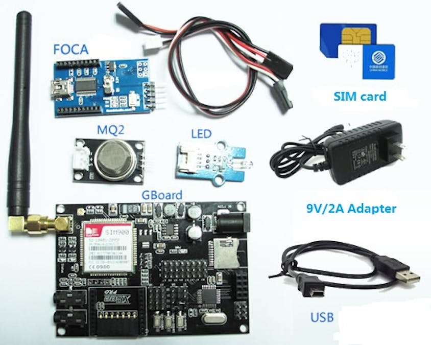 Gboard with MQ2 Gas Sensor: DIY Home Fire-Alarm System