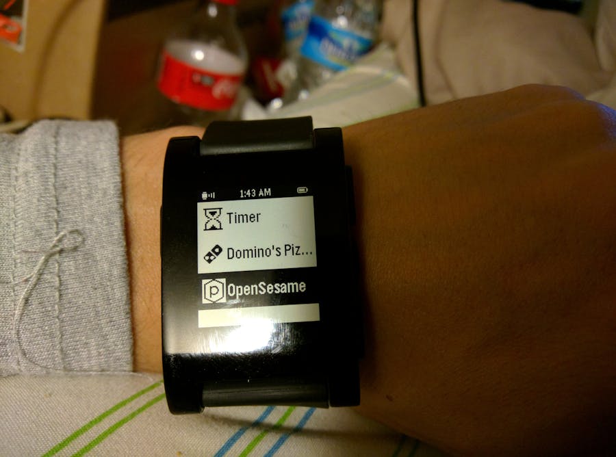 Control a Door Lock from a Smartwatch