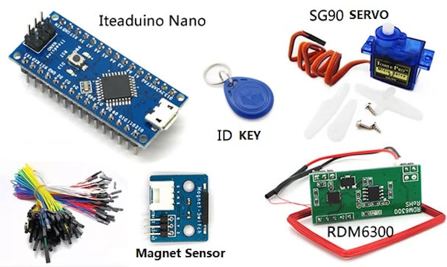 RDM6300 Arduino Door Control System