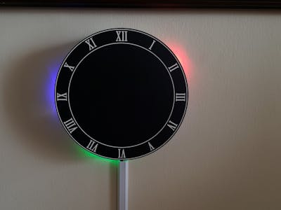 LED Reflection Clock