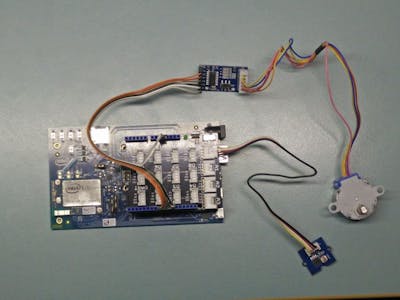 Automated Curtain Using intel Edison and thethings.IO