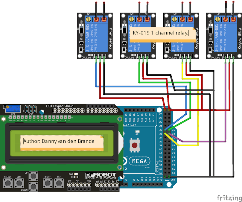 Arduino - LCD 1602A Keypad LCD Shield Relay Control - Arduino Project Hub
