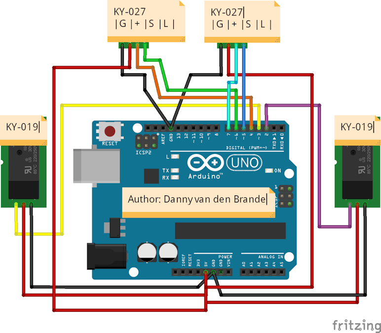 Arduino - Mercury Switch TILT ALARM With the KY-027 Set