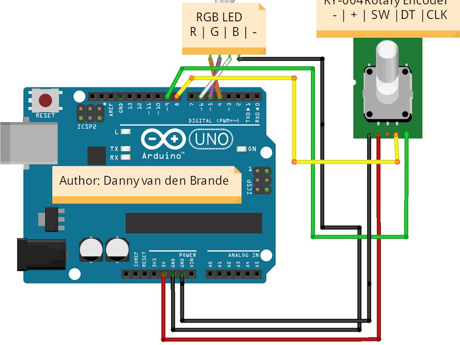 Arduino - Rotary encoder Simple Example KY-040 - Arduino Project Hub