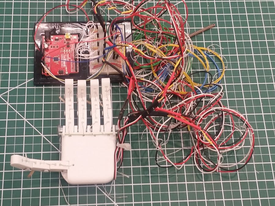 3D-Printed Controllable Hand