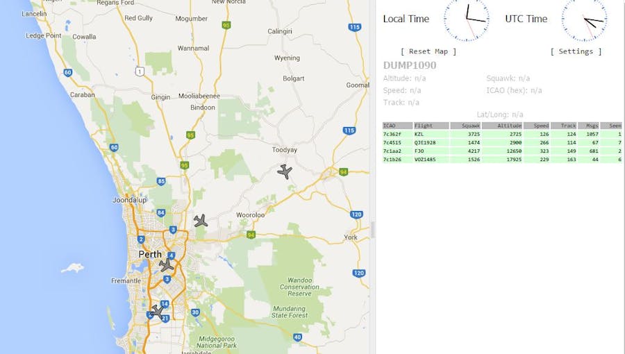 Tracking Aircraft with a RPi