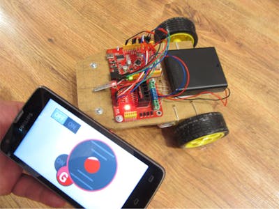 Robotcar Controlled Using G-Sensor Smartphone