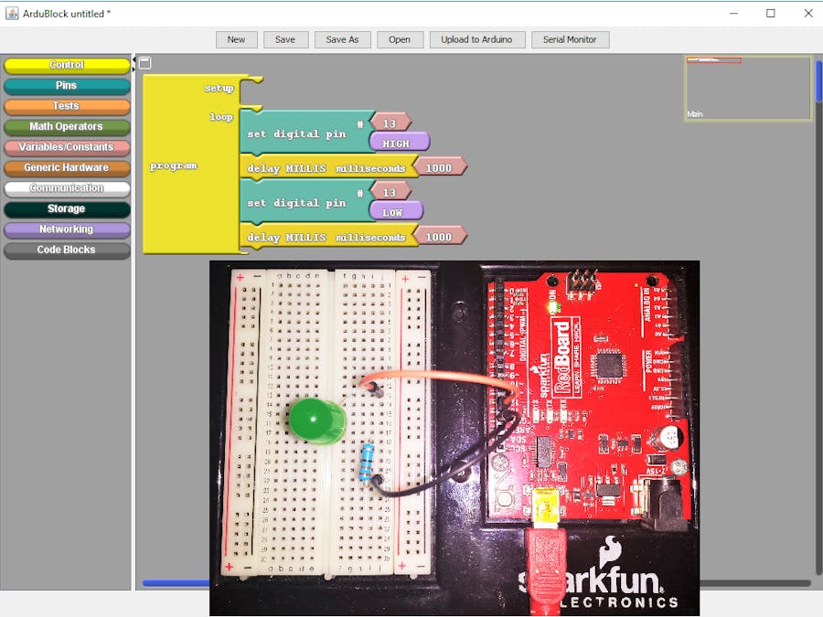 Learns or Teaches Arduino without any Line of Code #1