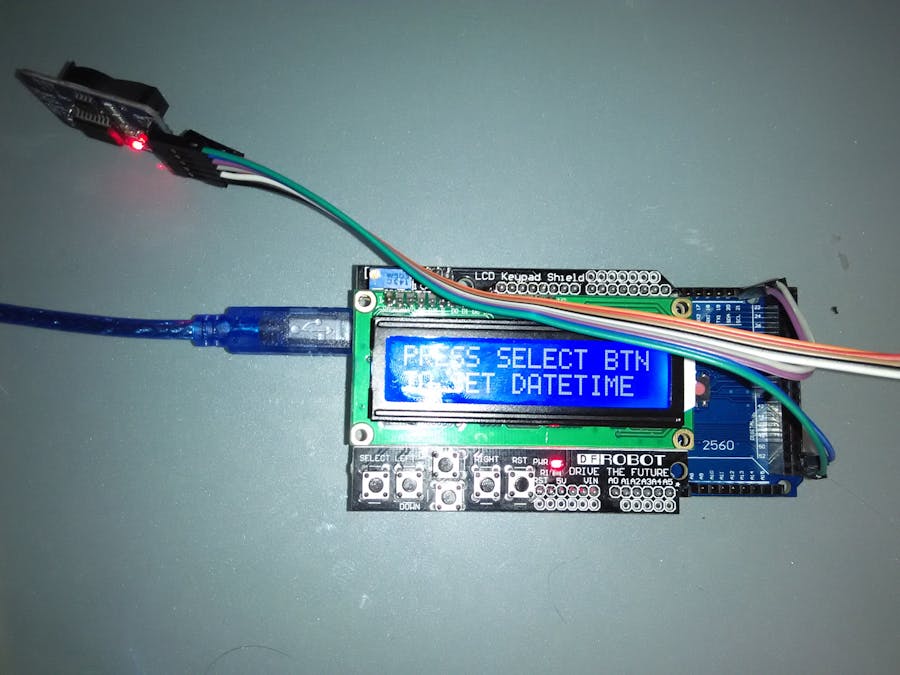 LCD with DS3231 Real Time Clock Module