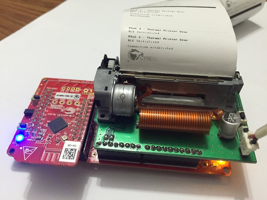 PSoC 4 BLE Thermal Printer