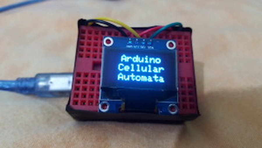 Arduino and OLED based Cellular Automata