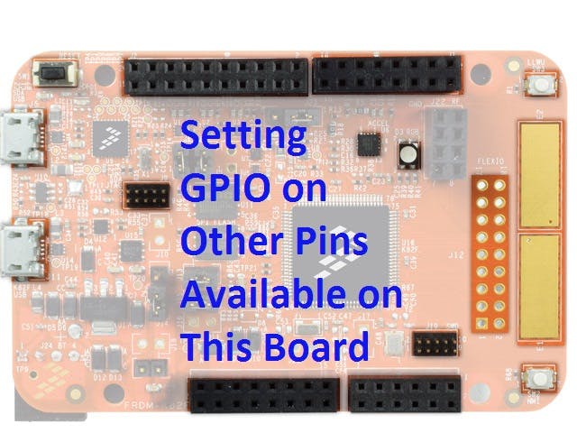 Setting Up GPIO, PWM, I2C for K82 Freedom Board in KDS