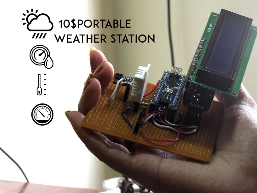 $10 Portable Arduino Weather Station (AWS)