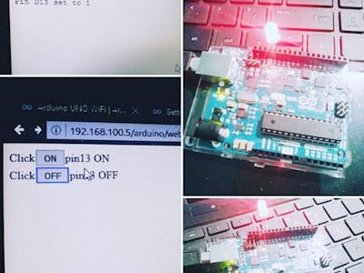 WebServerBlink Using Arduino Uno WiFi