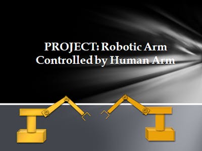Robotic Arm Controlled by Human Arm