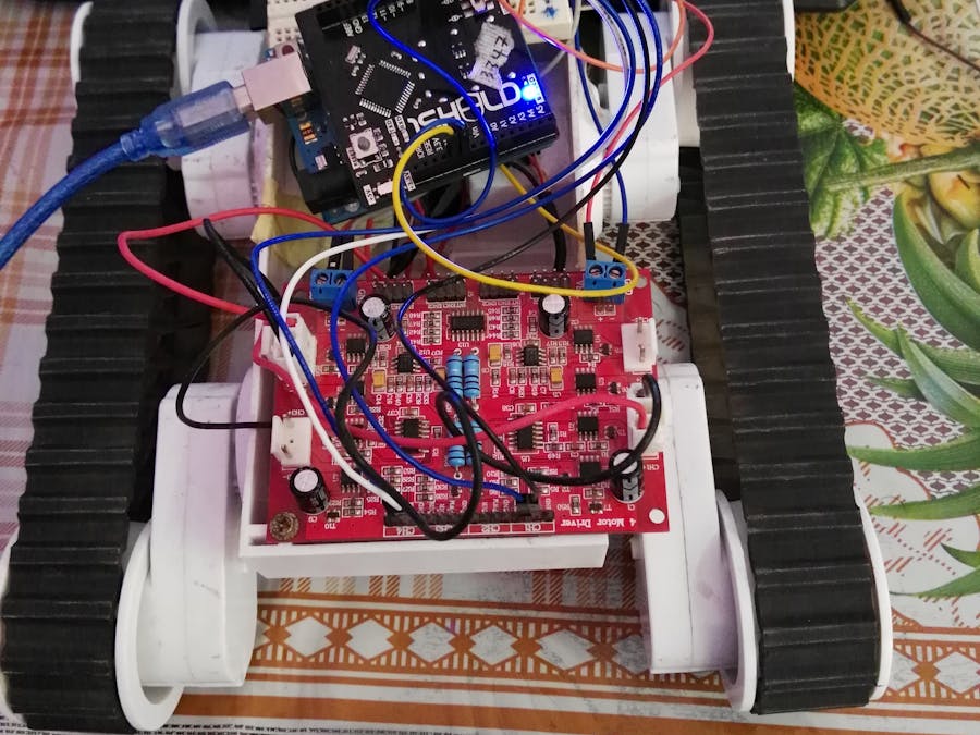 Voice Controlled Robot using your Smart Phone Circuit Diagram