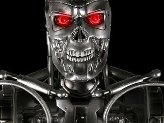 3D printed Terminator IoT robot head