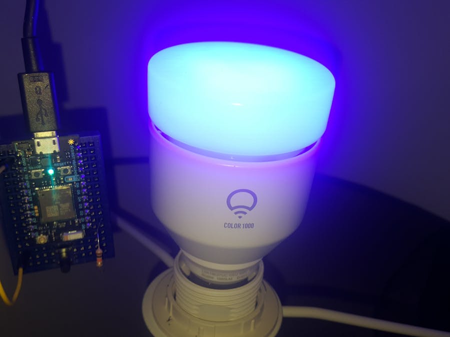 Particle Photon and LIFX Bulb (using Webhooks)