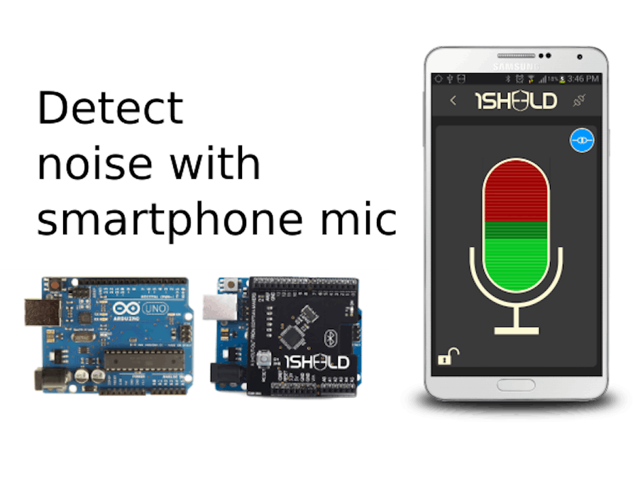 Detect Noise via Smartphone Mic with Arduino