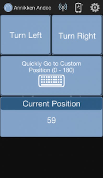 Using Buttons to Control Servos with Annikken Andee