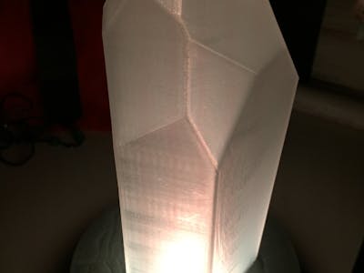 Quartz Crystal NeoPixel LED Candle for Particle Photon