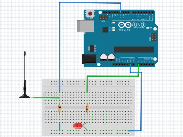 Electromagnetic Field Detector - Arduino Uno