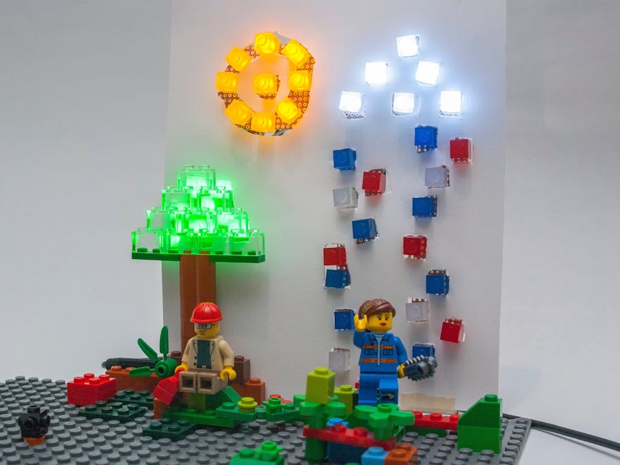 Lego-Compatible LED Weather Tracker