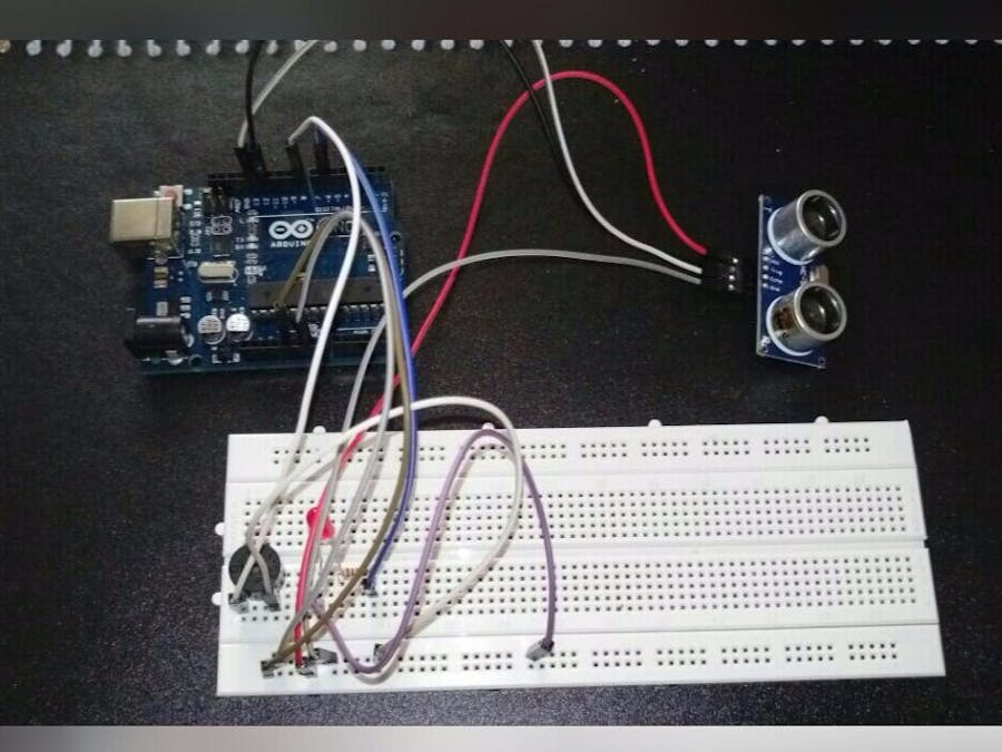Ultrasonic Sensor Alarm Arduino Project Hub