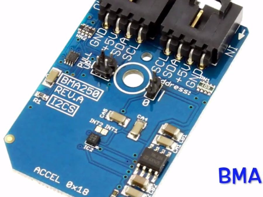 Acceleration Measurement Using BMA250 and Arduino Nano