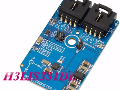Measurement of Acceleration Using H3LIS331DL and Arduino